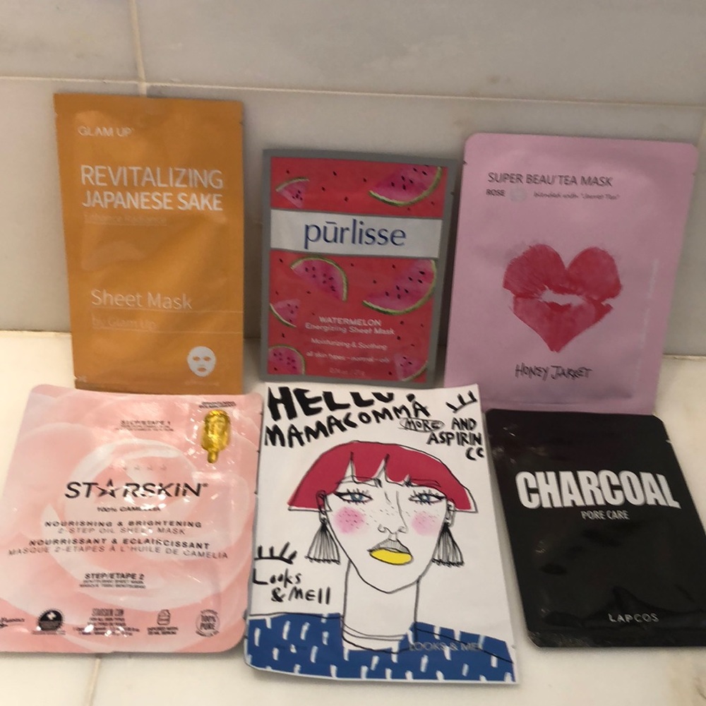 6 new sheet masks